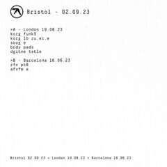 Aphex Twin – Bristol 02.09.23 (2023) (ALBUM ZIP)